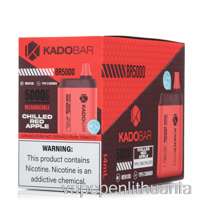 [5 Pakuotės] Kado Bar Br5000 Vienkartinis Vape Skystis